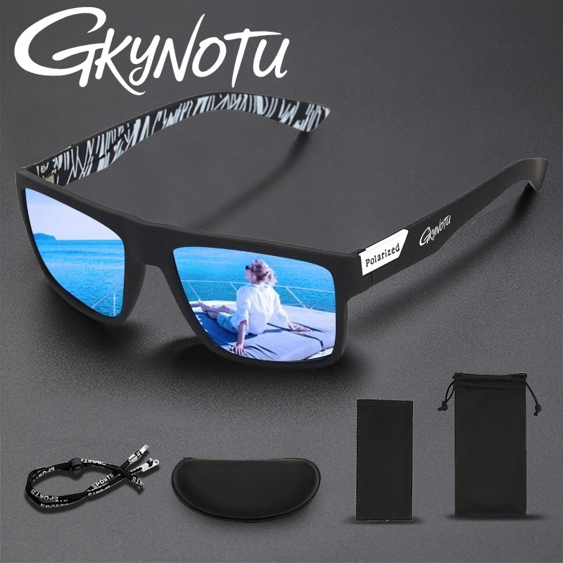 SetGKYNOTUแว่นตากันแดดPolarized UV400 ป้องกันสําหรับผู้ชายผู้หญิงตกปลากลางแจ้งขี่จักรยานขับรถกีฬาแว่นตา