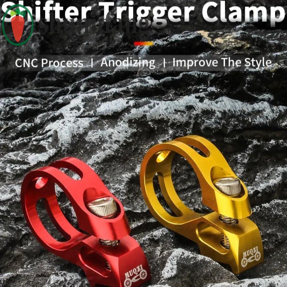 UNUF จักรยาน Shifter Lever Clamp, อลูมิเนียม 22.2 มม.จักรยาน Shifter Trigger Clamp, CNC ตัด Hollow-แ