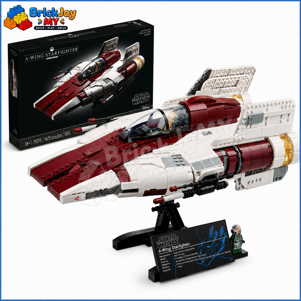 75275 A-Wing Starfighter Building Blocks Ultimate Collectors Series ยานอวกาศ Starship รุ่นอิฐก่อสร้า