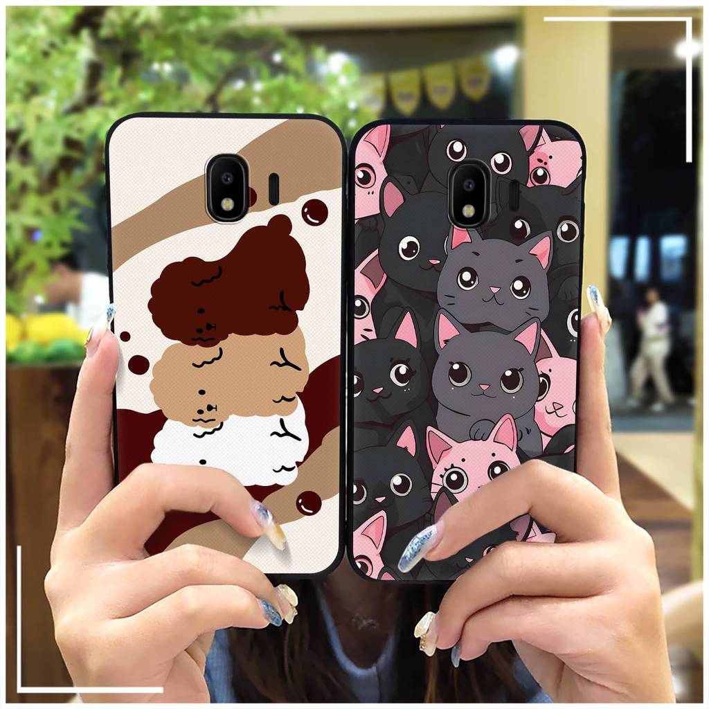 ป้องกันฝุ่นเคสโทรศัพท์สําหรับ Samsung Galaxy J4 2018/J400F ฝาหลังกันน้ําเต็มห่อทนทาน Anti-knock Graf