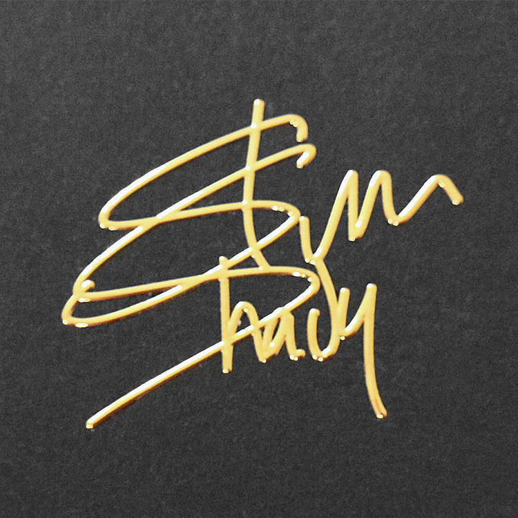 Eminem Eminem Slim Shady Eminem Shady โลหะลายเซ็นโพสต์ Lord Merchandise สติกเกอร์ 35 มม.