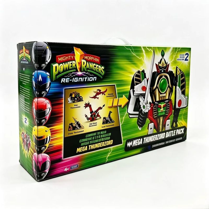 【พร้อมส่ง】power Rangers Figure Hasbro ของเล่นอะนิเมะรูป Megazord/Power Rangers Ryusou ชุด ของสะสม Ac
