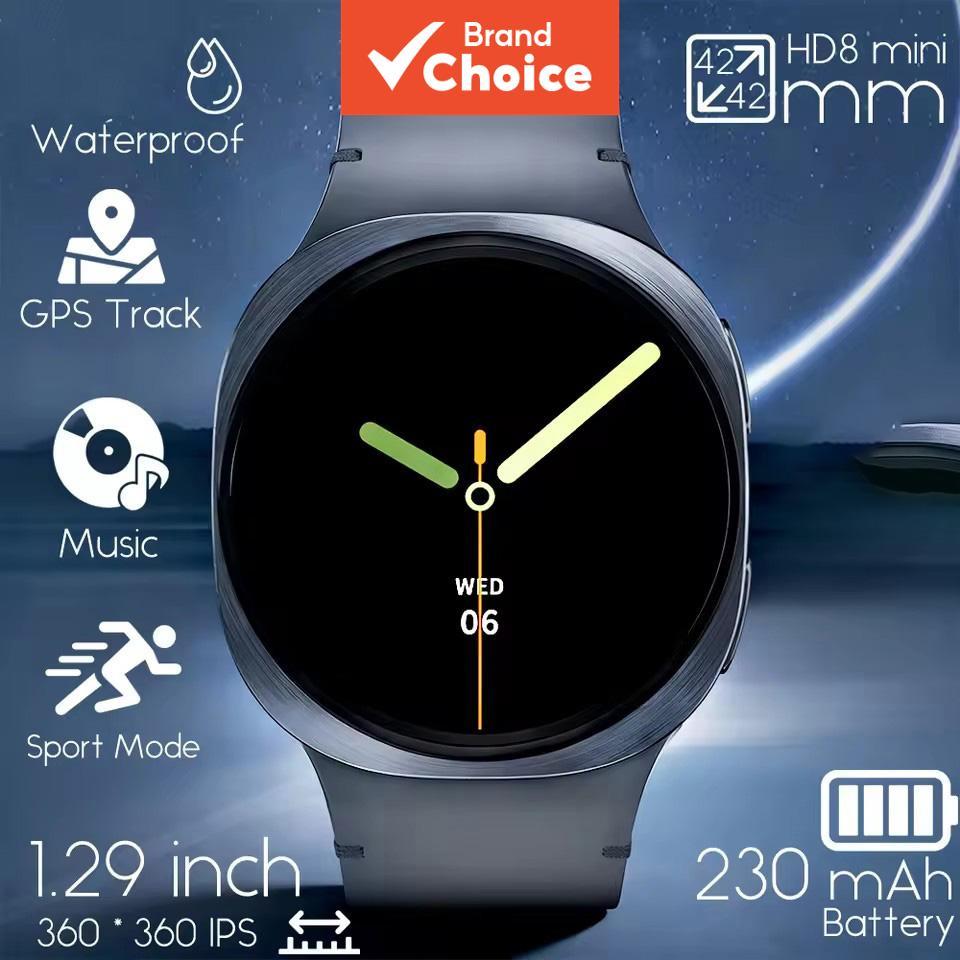 นาฬิกาใหม่ 2026 8 Mini GPS Track สมาร์ทวอท์ชสําหรับผู้ชายผู้หญิงสุขภาพกีฬาบลูทูธโทรกันน้ํา Smartwatch