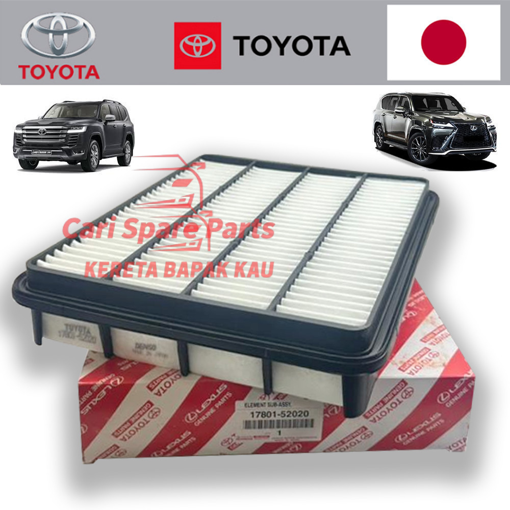 100 TOYOTA 17801-52020 Land Cruiser LC300 - Lexus LX500d AIR FILTER