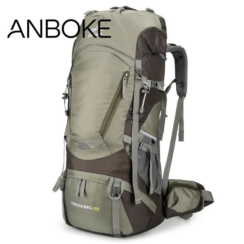 [ANBOKE] Outdoor Professional Hiking Bag Men Women Backpack Large Capacity Hiking Travel Backpack Ca