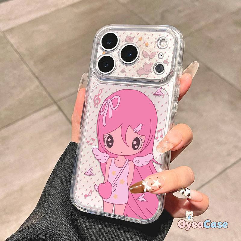 การ์ตูนสีชมพูสาวเคสโทรศัพท์สําหรับ Huawei Nova Y91 Y90 Y74 Y73 Y72 Y70 Plus Y61 Y60 7i 7 Pro 6 SE 5T