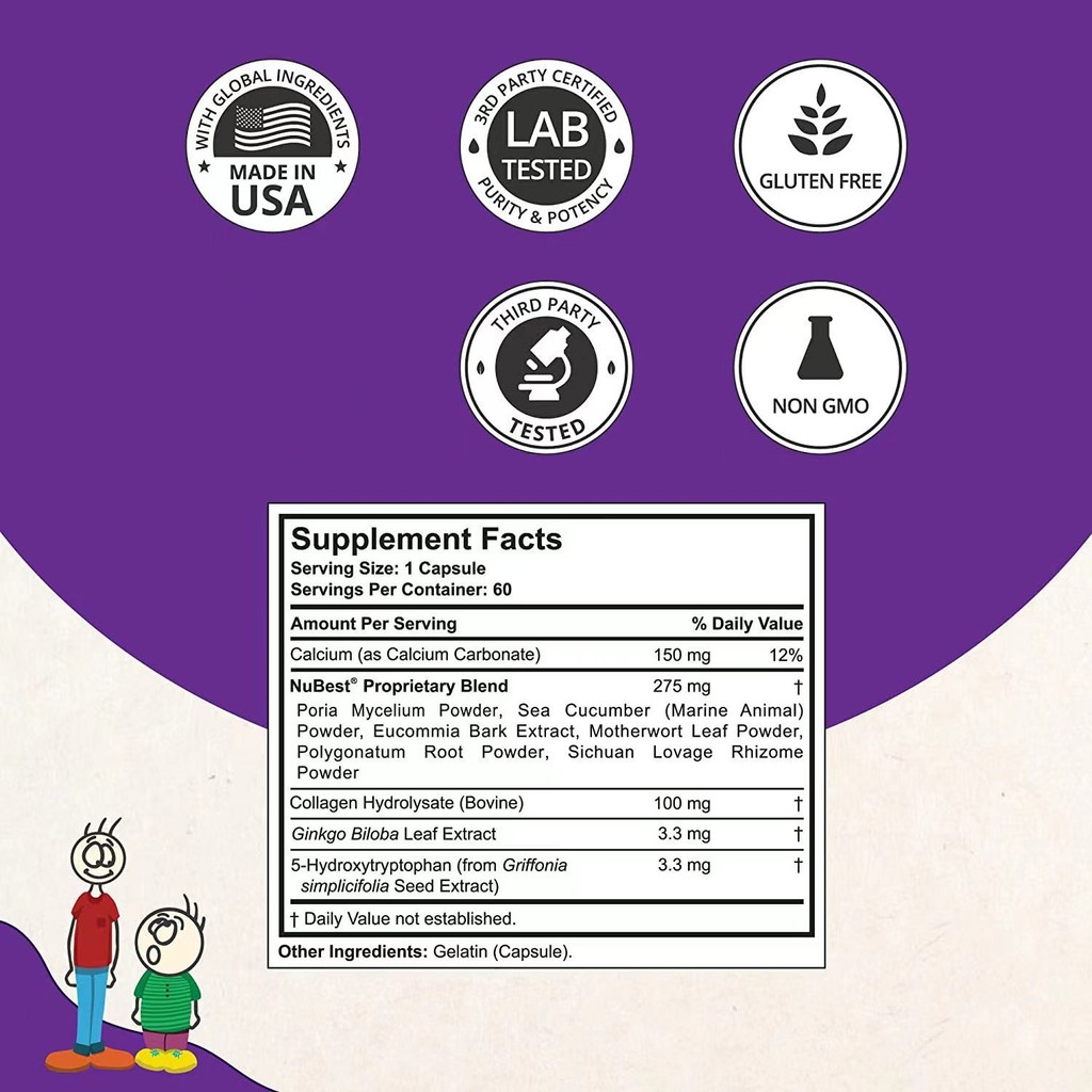 60粒Childrenbiehigh胶NUBEST TALL ความสูง外骨源头工厂
