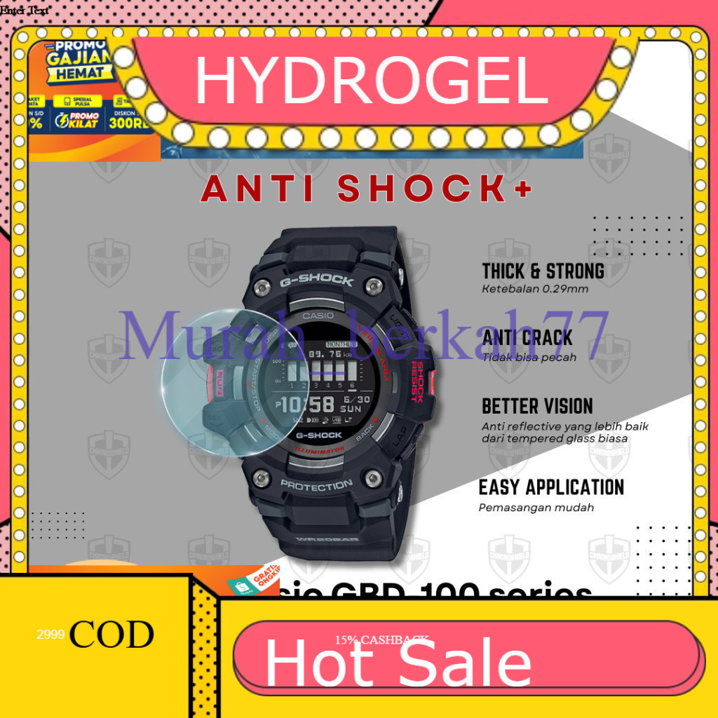 ANTI-SCRATCH HYDROGEL สําหรับ Casio G-Shock GBD100 GBD 100 GBD-100