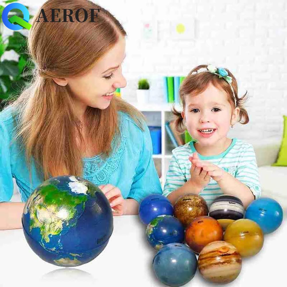 AEROF Moon Star Ball Ball ของเล่นของเล่นเพื่อการศึกษายืดหยุ่นสําหรับเด็กความเครียดบรรเทา Bouncy Ball