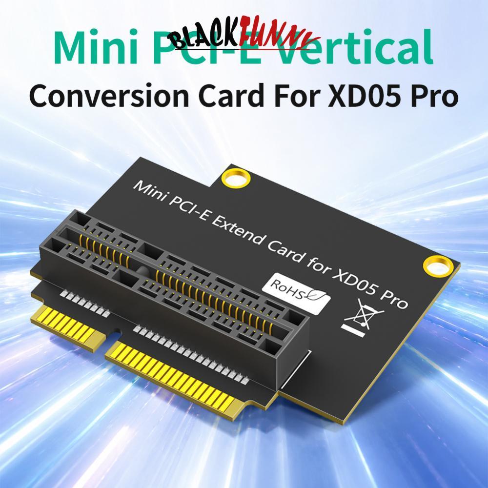 BLACKFUNNY Mini PCI-E Extender Card สําหรับ XD05 Pro มุมขวา 90 องศาการเชื่อมต่อสัญญาณความเร็วสูงสําห
