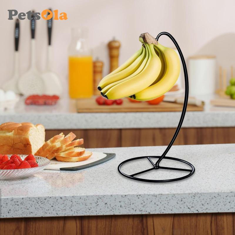 [Koolsoo2] Banana Holder Banana Keeper Fresh Fruit Storage Organizer Modern Freestand Banana Tree St