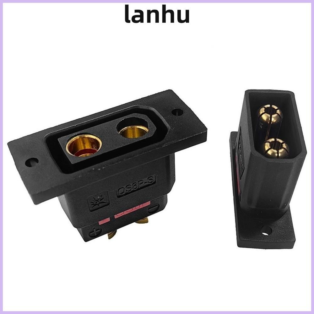 LANHU QS8P-S ปลั๊กแบตเตอรี่, Anti Spark Black QS8-S Connector, Gold Plated High Current QS8-S MF ปลั