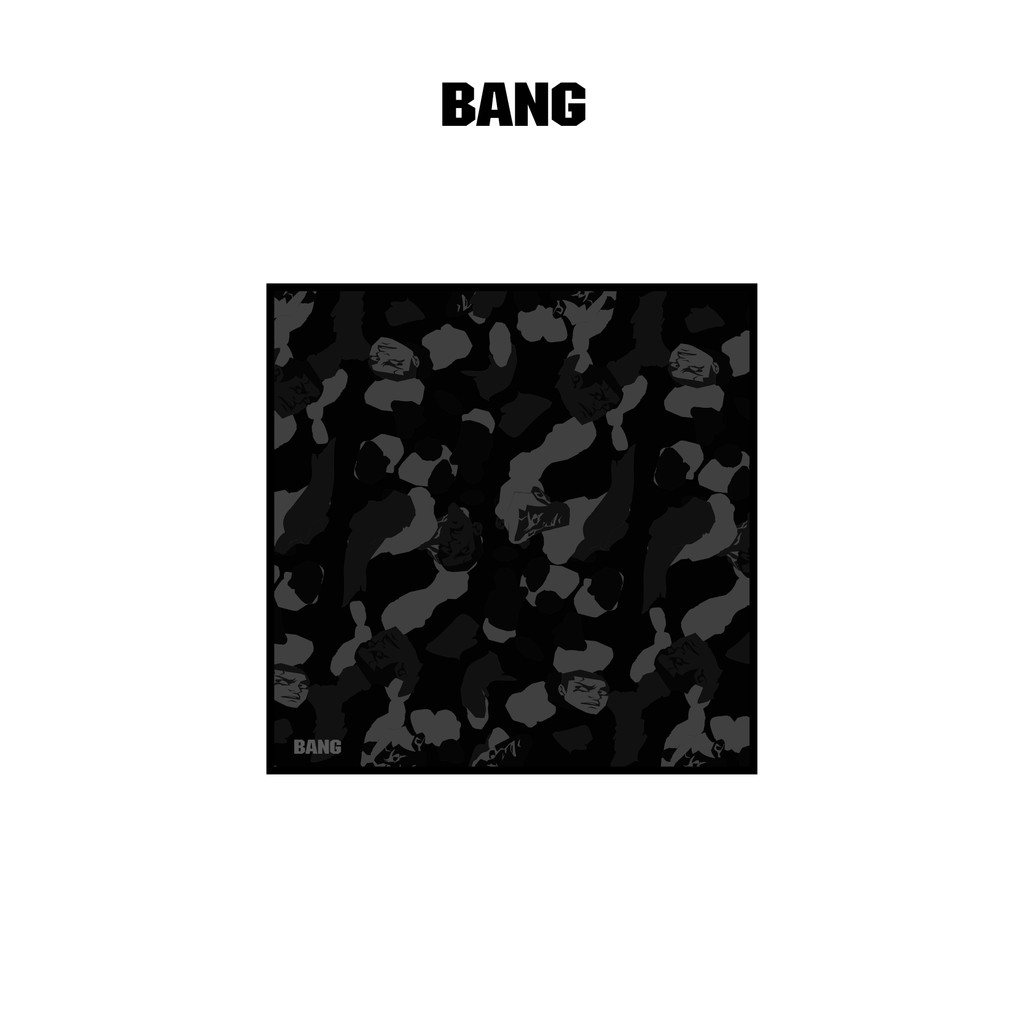 BANG BANG "Local Kid Bad Boy" Camouflage Series Hip Hop Street Square Scarf