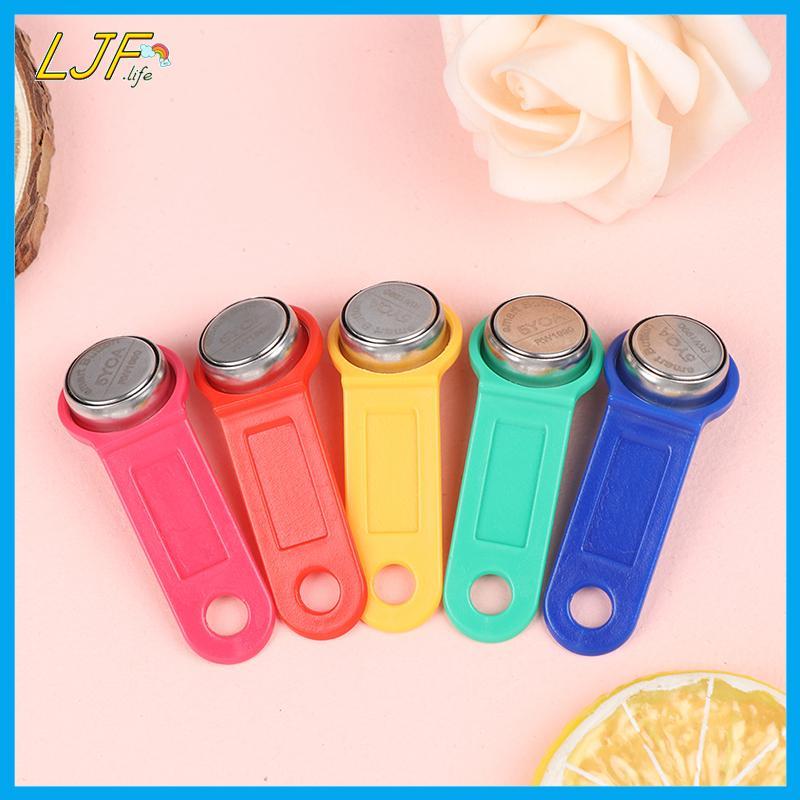 LJF 1 ชิ้นพลาสติกเขียนซ้ําได้ RFID Touch Memory Key TM Card iButton Copy Card กุญแจซาวน่า