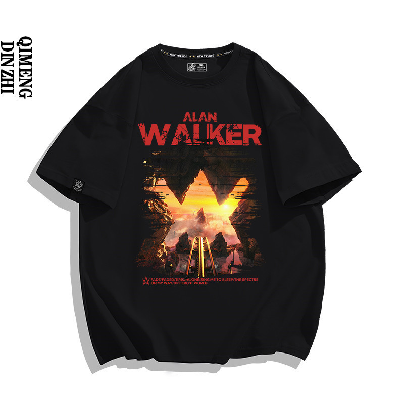 [พร้อมส่ง]✅เสื้อยืดผ้าฝ้ายแท้ Alan Walker แบบเดียวกับที่ Alan Walker สวมใส่ สินค้าสำหรับคอนเสิร์ตทัว
