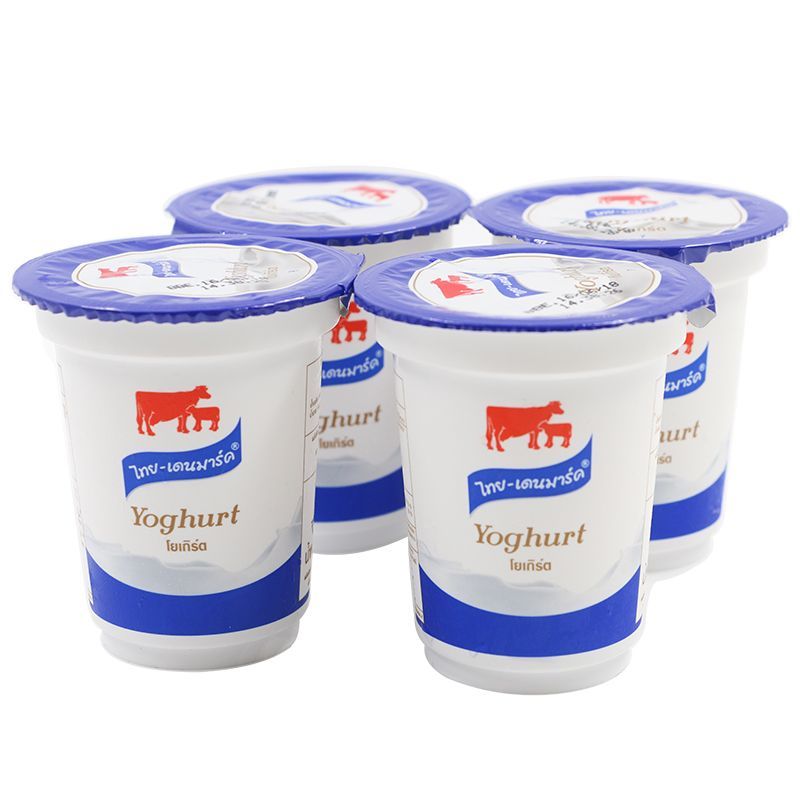 ไทยเดนมาร์คโยเกิร์ตรสธรรมชาติ 120กรัม แพค 4 Thai Denmark Plain Yoghurt 120g. Pack 4 [หมายเลขบาร์โค้ด 0000048336161 ]