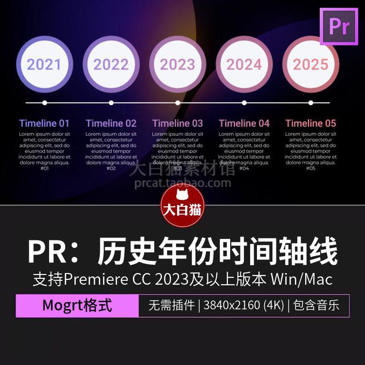 เทมเพลตพรีเมียร์ 4 กระบวนการ ขั้นตอน Timeline เหตุการณ์ปีประวัติศาสตร์ ฉากไทม์ไลน์ เทมเพลต ราคา