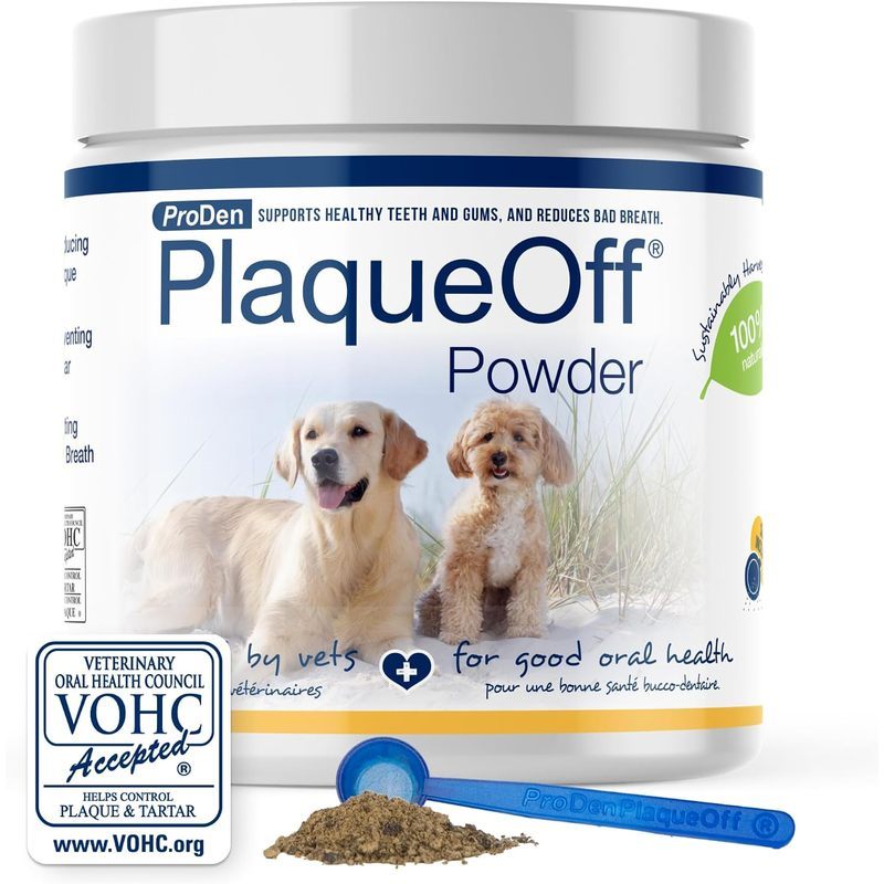 ProDen PlaqueOff Powder for Dogs - Dog Tartar and Plaque Remover - 180g