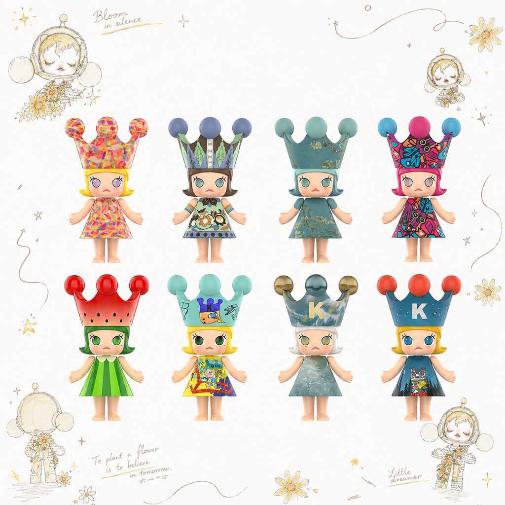 POPMART POPMART MEGA ROYAL MOLLY 100% Anniversary Series 1 Mystery Box Gift