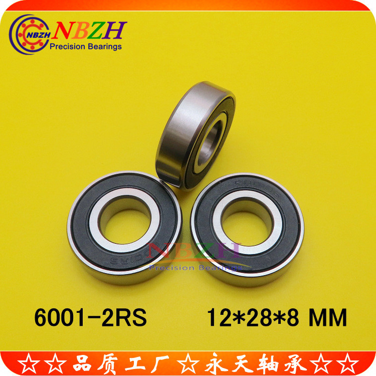 หน้ากากเครื่องแบริ่ง S6001ZZ 6001ZZ 6001-2RS 80101 12 * 28 * 8 มม. 6PNM