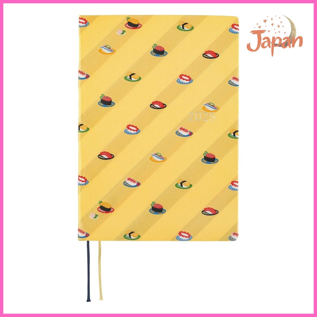 [Direct from Japan]Hobonichi Techo 2025 HON Tie & Chief/SUSHI [A5/1 page per day/January/Monday star