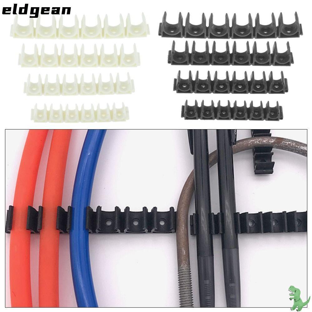 ELDGEAN ที่จับท่อน้ํา, คลิปท่อลมขนาด 4 มม. 6 มม. 8 มม. 10 มม. 12 มม., แคลมป์ยึดท่อแบบ Durbale สําหรับคอมเพรสเซอร์แก๊ส 6 ทาง, คลิปท่อน้ํานิวเมติกแบบแยกทิศทาง