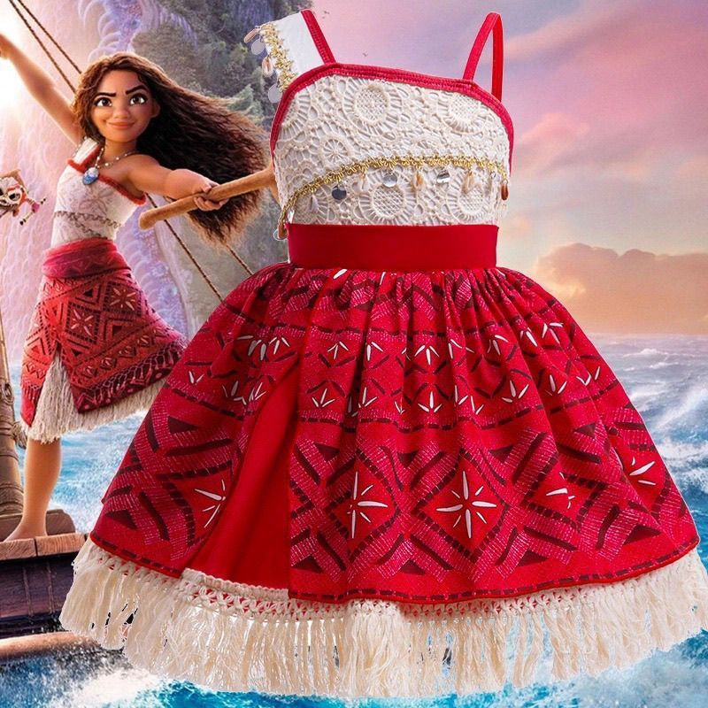 Ocean Romance Princess Moana Girls Performance ชุดเด็ก Moana Moana เครื่องแต่งกาย Uuu8.31