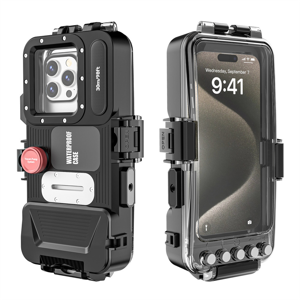 Shellbox 30M 98FT IP68 บลูทูธกันน้ําสําหรับ iPhone 16 15 Pro Max Mi 15 14 S24 หมายเหตุ 20 Meizu Prof