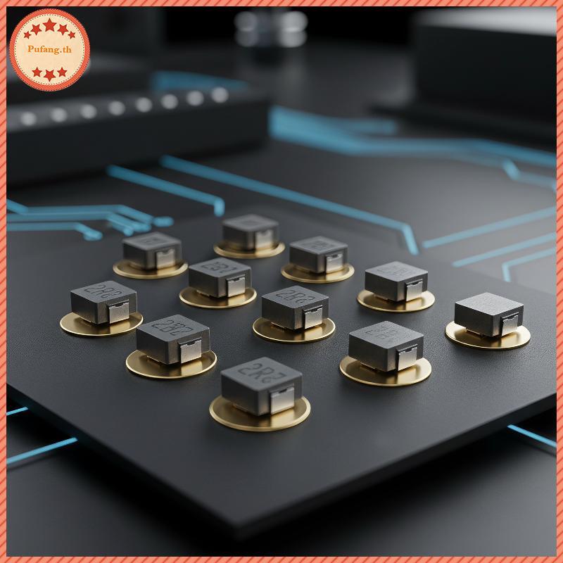 PUFANG High Current แม่พิมพ์แบบบูรณาการ SMD Inductor 50 ชิ้น 1uH 2.2uH 4.7uH สําหรับนักเรียนอิเล็กทร