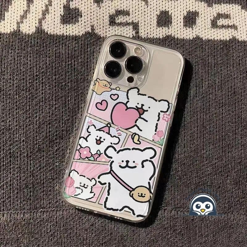 สายดอกไม้สุนัขอัลตร้าบางเคสโทรศัพท์สําหรับVivo X21 UD X21i X21S X20 Plus X9 Pro X9S Plus T3 Pro T4X 