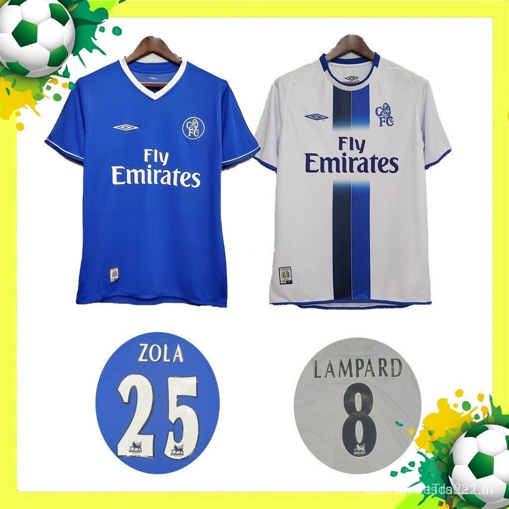 Retro Version SSS+Mayor CHELSEA 2003 2005 เสื้อฟุตบอล 22HZ
