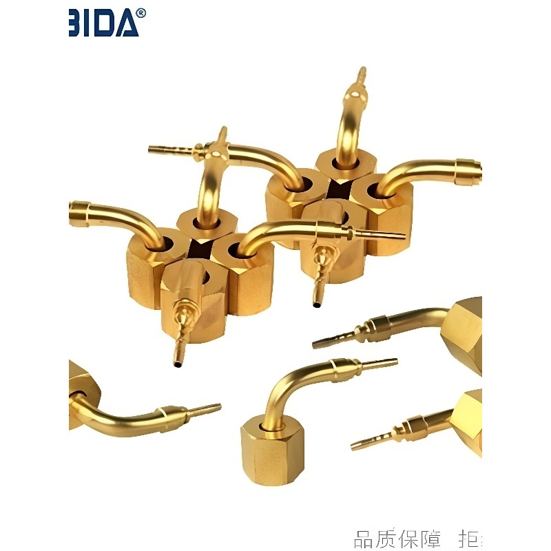 BIDA/BIDA ทองเหลือง 90°ข้อศอก RG01WT RG02WT RG03WT อุปกรณ์การเชื่อมต่อท่อ เครื่องทําความเย็น