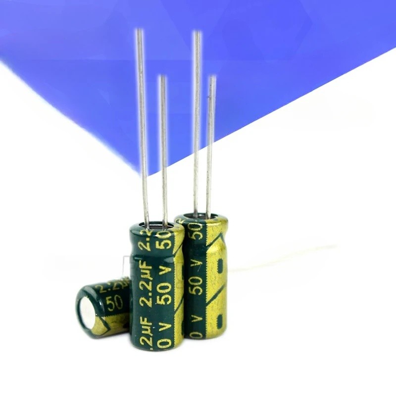 50 ชิ้น/ล็อต 2.2UF 50V 2.2mf 105C 5X11 มม.อลูมิเนียม Electrolytic Capacitor 50V2.2UF radial ตะกั่ว 5