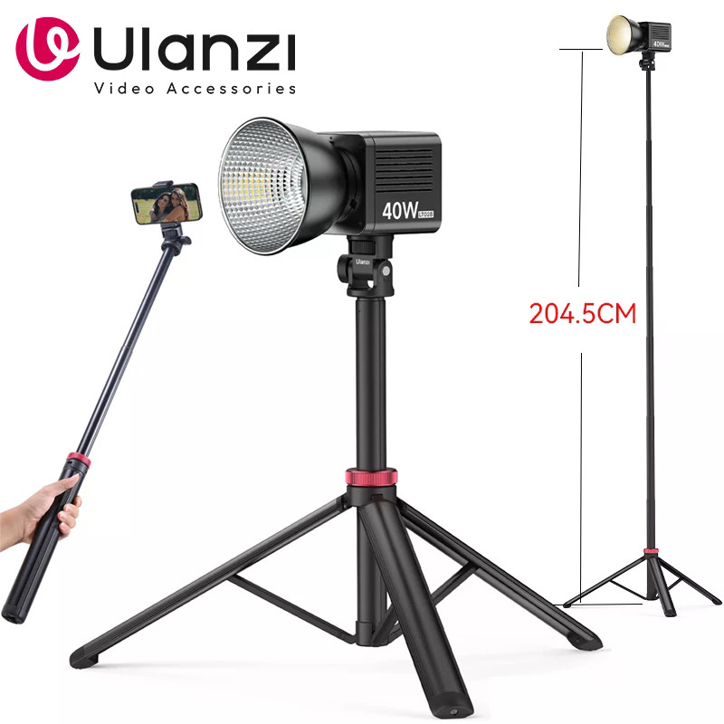 Ulanzi MT-79 ขาตั้งกล้องแบบยืดหดได้พร้อมสกรู 1/4 หรือกล้อง DSLR สมาร์ทโฟนเติมแสงขาตั้งกล้องโทรศัพท์