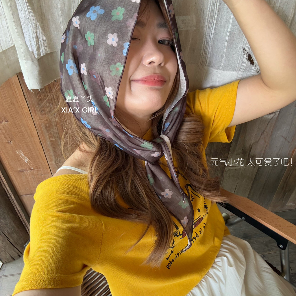 เซีย ฤดูร้อนฤดูร้อน-ผ้าพันคอผ้าพันคอไหมหญิงฤดูใบไม้ร่วงเดินทางคอป้องกันตกแต่งคอผ้าพันคอทุกการแข่งขัน