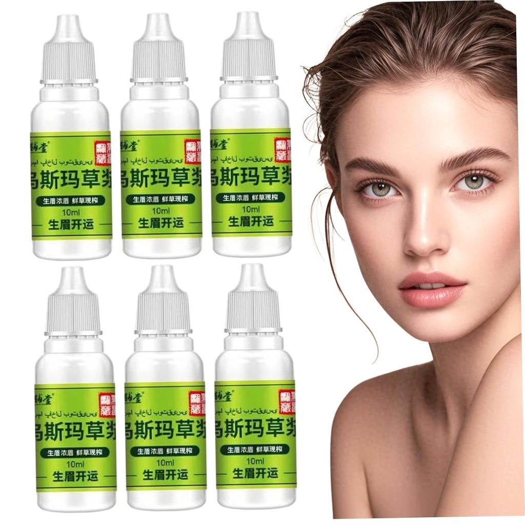 6 ชิ้น Ua Grass Extract Essence, Cilia Growth Nourishing Liquid สําหรับคิ้วขนตาผม