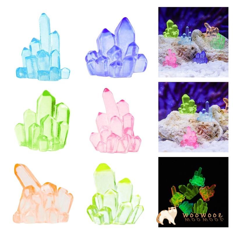 WOW 10 ชิ้นเรืองแสง Tiny Sea Creature ตกแต่งปลา Aquariums ภูมิทัศน์