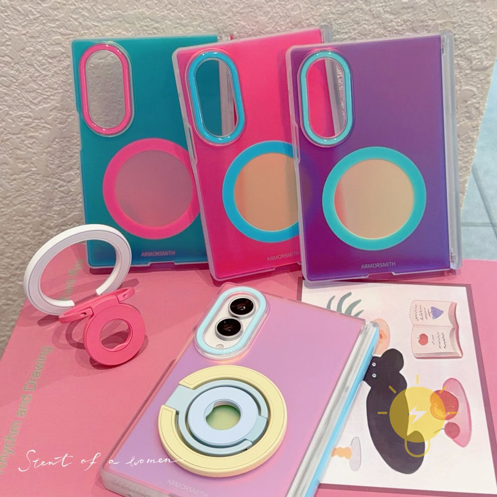 For Z Fold 8 case เคสมือถือ Magnetic TPU Chain Laser Pendant เคส Phone Case For SAMSUNG Galaxy Z Fold 8 Ultra Z Fold 8 Cover  Aesthetic Korean Cute เคสโทรศัพท์