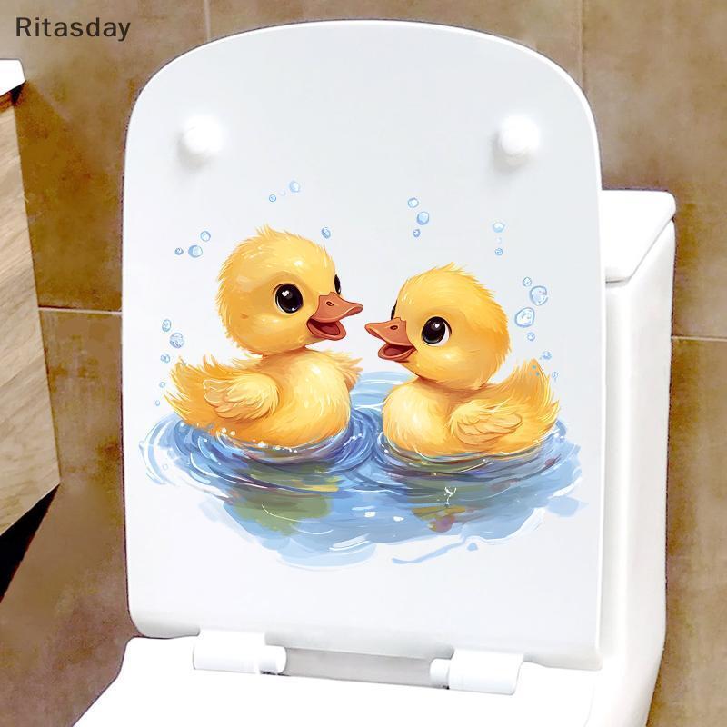 Ritasday Du เล่นน้ําห้องน้ํา Stiers กันน้ําที่ถอดออกได้ห้องน้ําห้องน้ําที่นั่ง Decals สําหรับ Home W