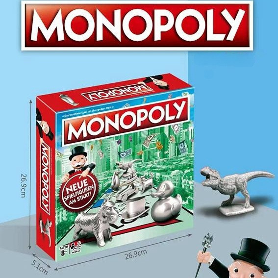 【พร้อมส่ง】Monopoly a super-sized board game featuring Monopoly, a classic real estate tycoon card ga