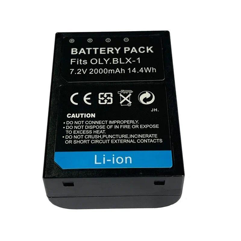 ชาร์จ 7.2V 2000mAh BLX-1 BLX1 BLX 1 Full ถอดรหัสแบตเตอรี่กล้องสําหรับ Olympus OM ระบบ OM-1 MARK II O