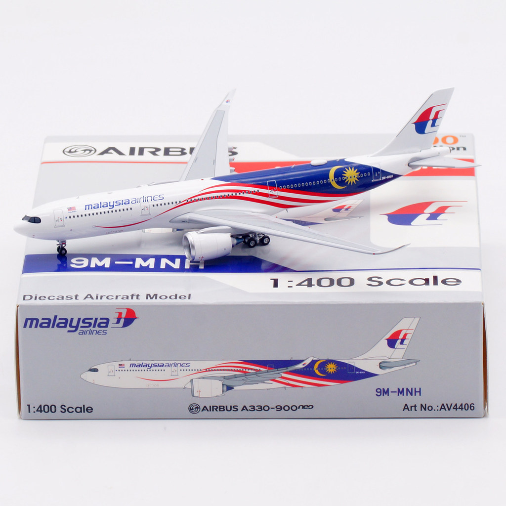 Aviation 1/400 Malaysia Airlines A330-900NEO Metal Airliner รุ่น 9M-MNH