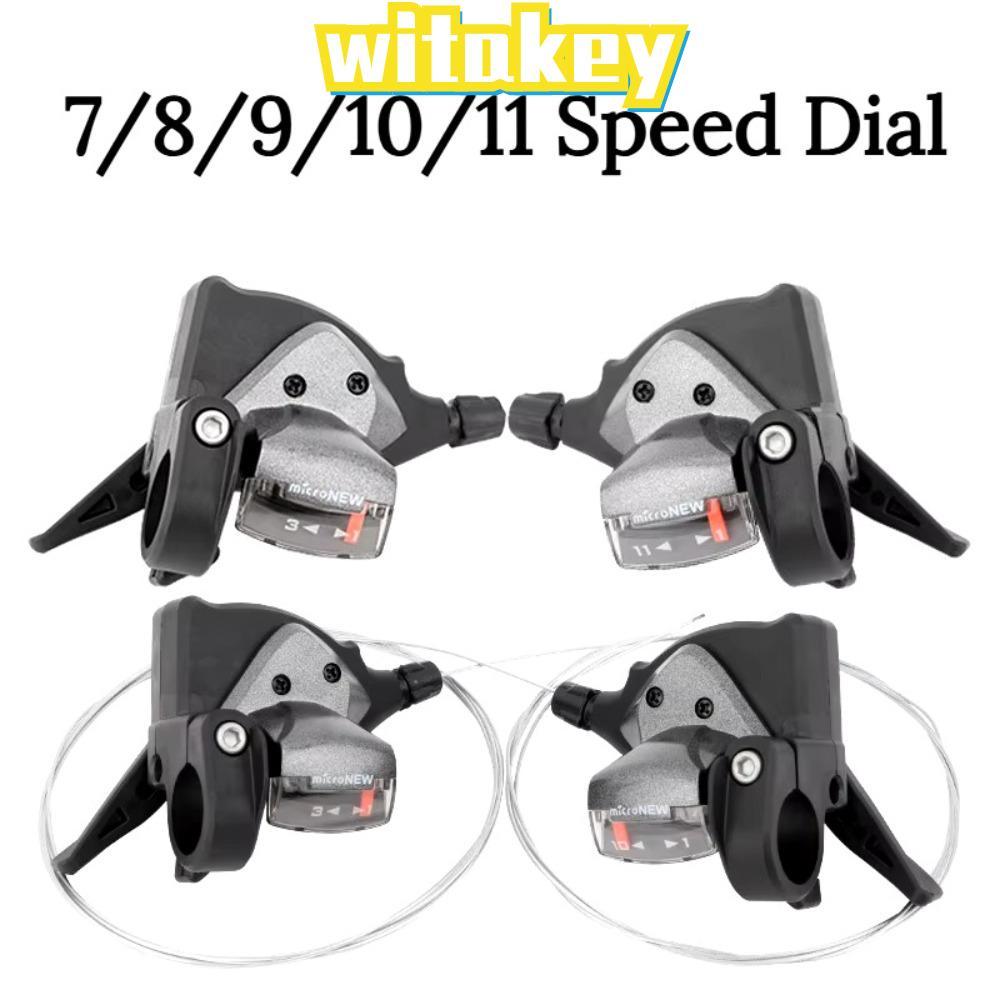 WITAKEY จักรยาน Levers Shifter, 7/8/9/10/11Speed Universal Mountain Bike Shifter, ซ้ายขวา Thumb Shif