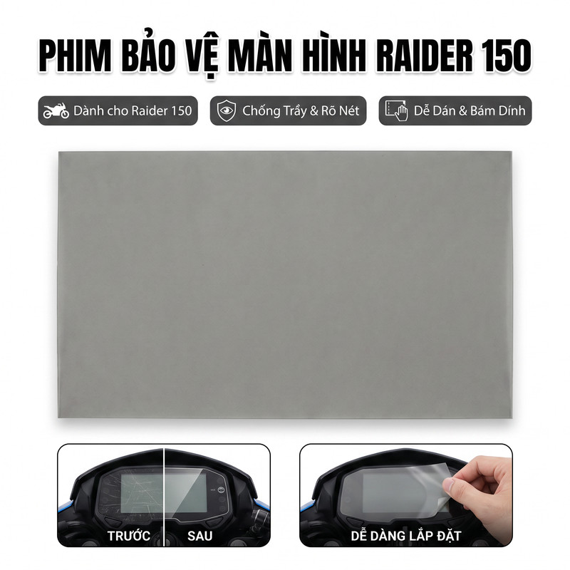 Raider 150 Watch Screen Polarized Film Fade Recovery Sharp Display Replacement Repair [1 ชิ้น]