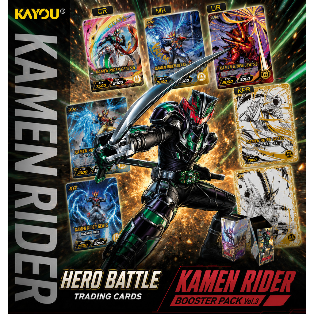 Kayou Kamen Rider OOO 15th Anniversary Hero Battle Vol. 3 Trading Card Pack Official Licensed Collec