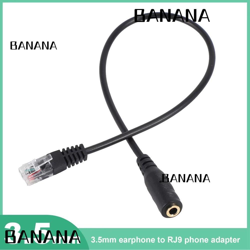 BANANA1 RJ9 สายอะแดปเตอร์, Universal 3.5 มม.ถึง RJ9 RJ9 Connector, Professional เปลี่ยนอะไหล่ชุดหูฟั
