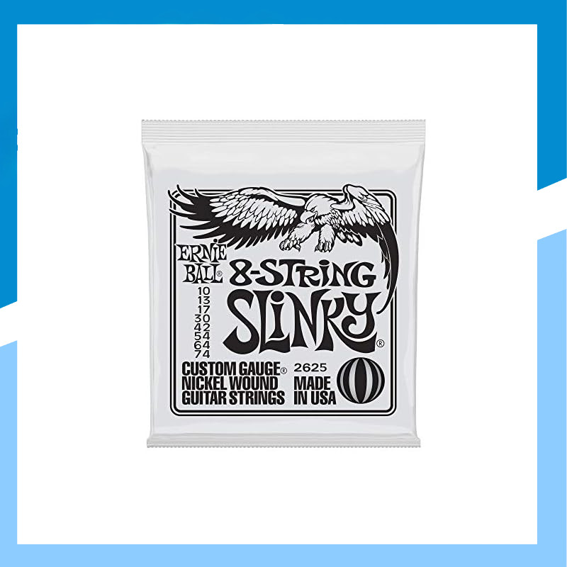 Genuine ERNIE BALL 2625 8-String Electric Guitar Strings (10-74) Slinky