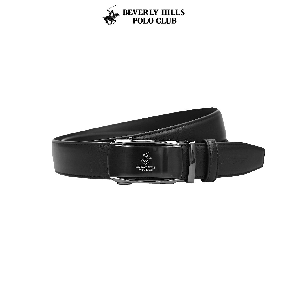 BEVERLY HILLS POLO CLUB เข็มขัดผู้ชาย / 35MM Automatic Buckle / Leather / Black / BHB246L9