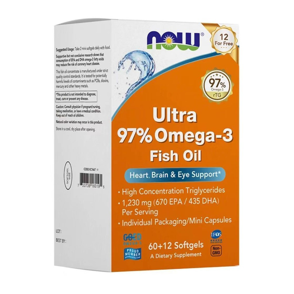 【ks1176.th】 NOV Little Confidant % Ultra High Purity rTG Fish Oil Omega  Including DPA Fish Oil + Gr