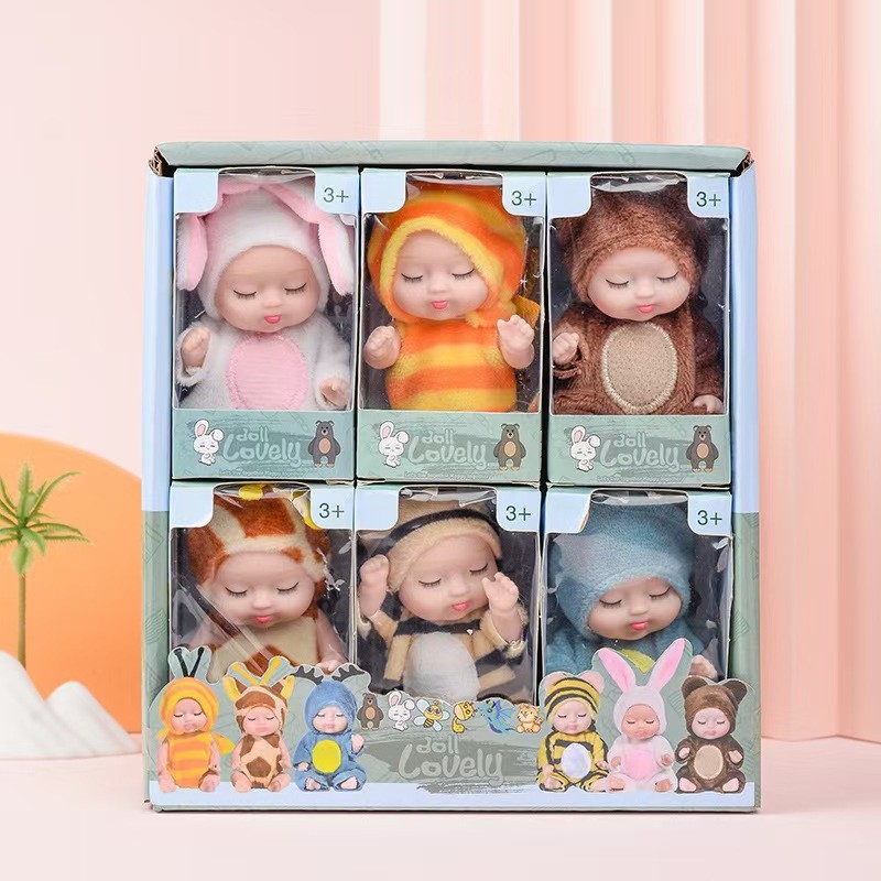 13 ซม.จําลองการนอนหลับตุ๊กตาจําลอง Reborn Baby bjd Comforting Doll
